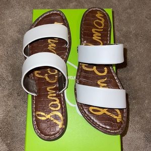 Sam Edelman Gala White Leather Sandal
